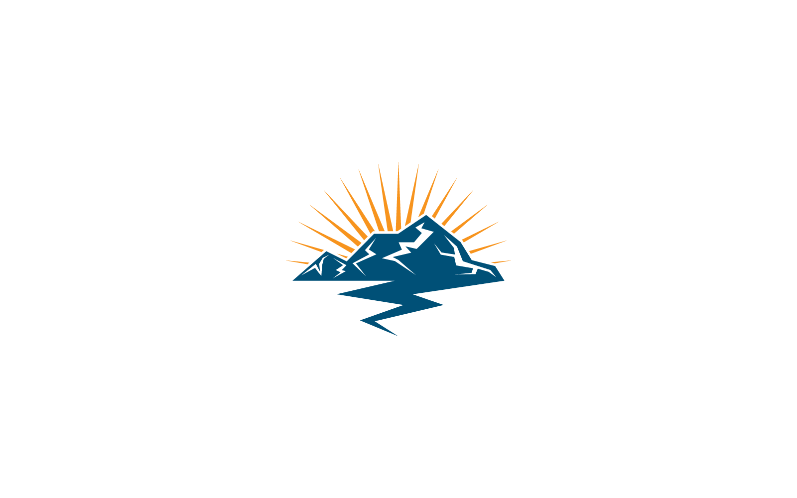 Berglogo Bedrijfssjabloonpictogram Vector