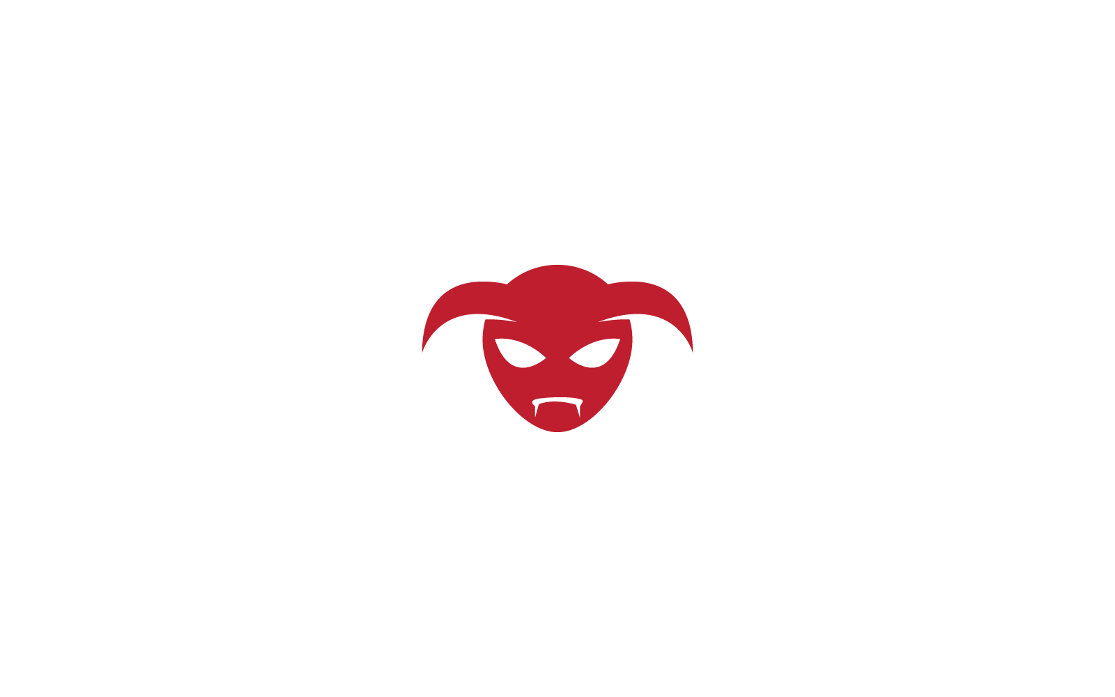Devil character logo ilustration design vector template