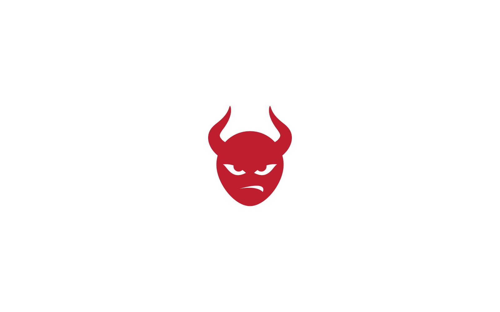 Devil character logo ilustration icon template