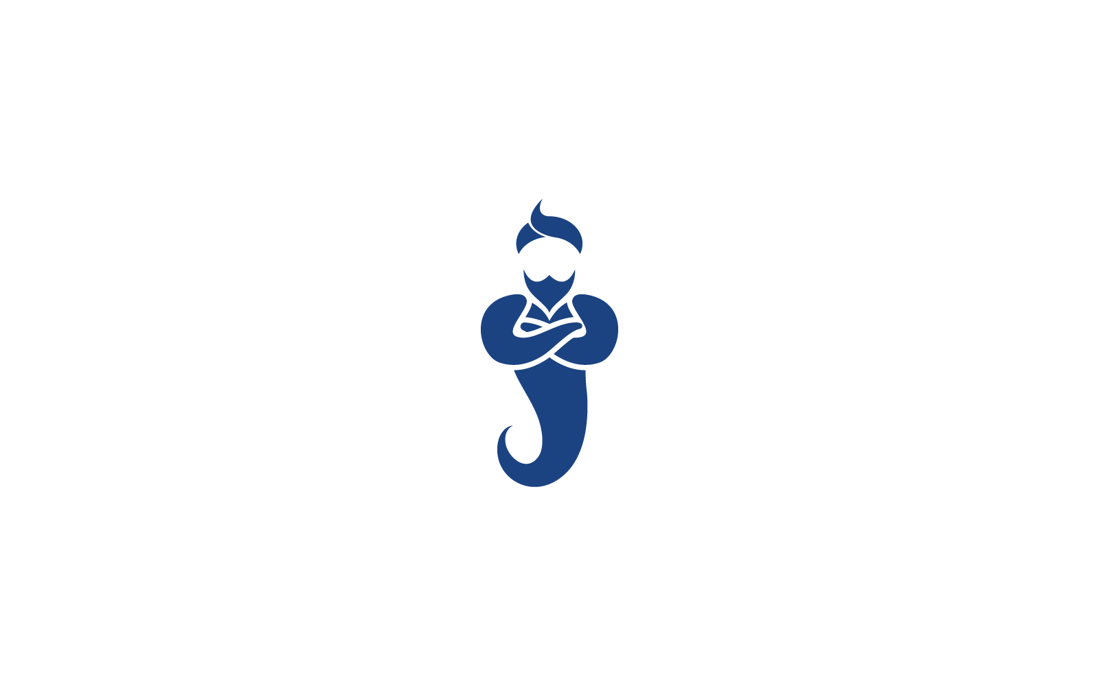 Ilustración del icono del logotipo del genio, diseño vectorial