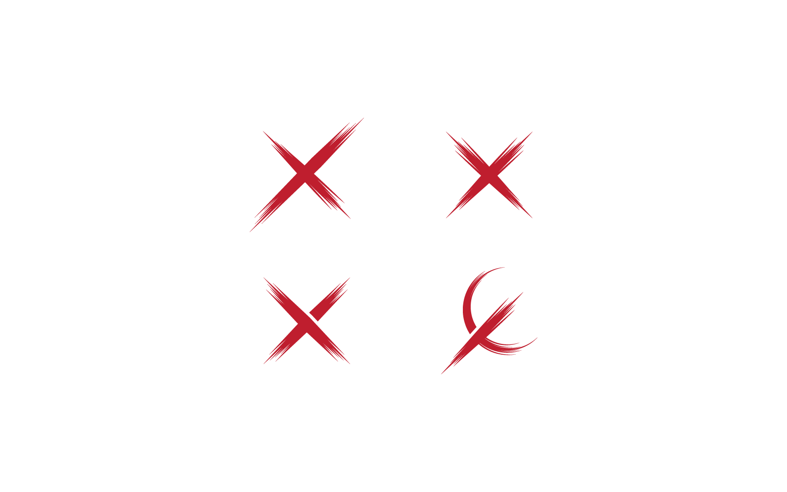 Ilustracja logo litery X Szablon wektor projekt