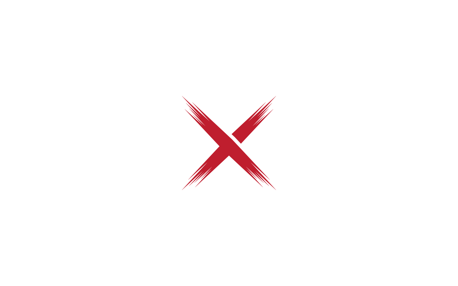 Plantilla de diseño vectorial del icono del logotipo de la letra X