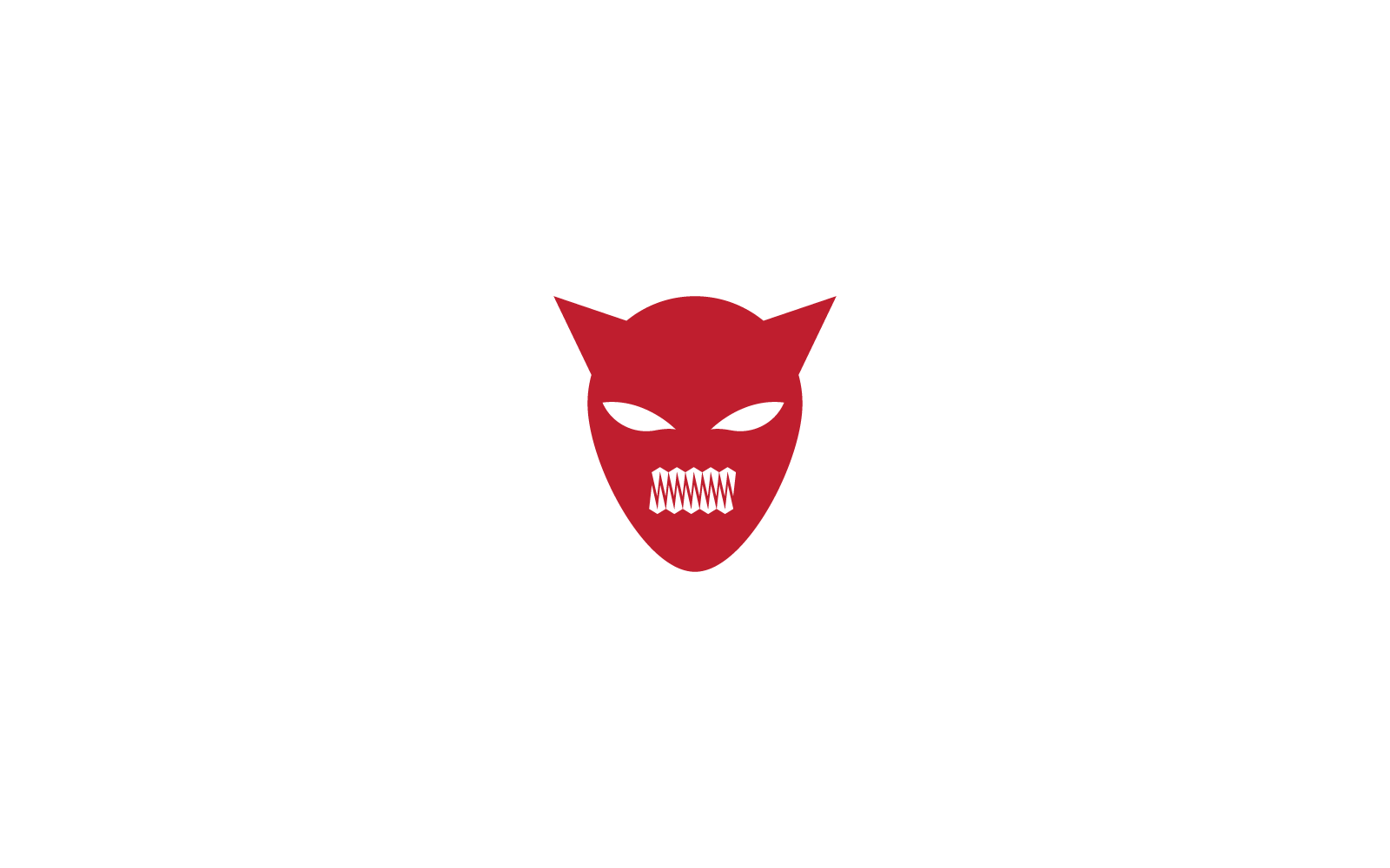 Plantilla de ilustración vectorial del logotipo del personaje del diablo