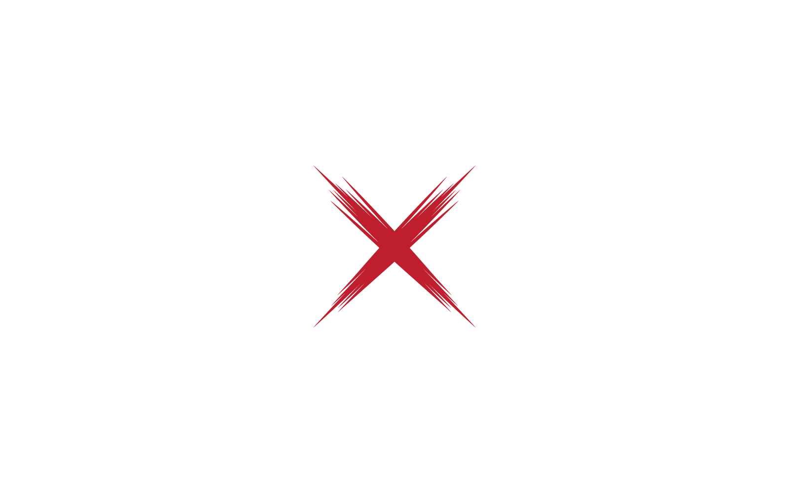 Plantilla de logotipo con letra X, diseño plano vectorial