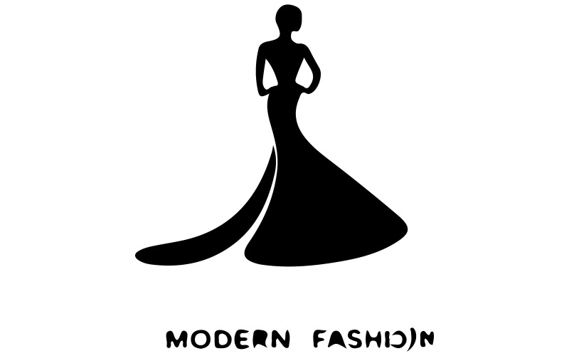The brand logo is a fashion brand Illustration