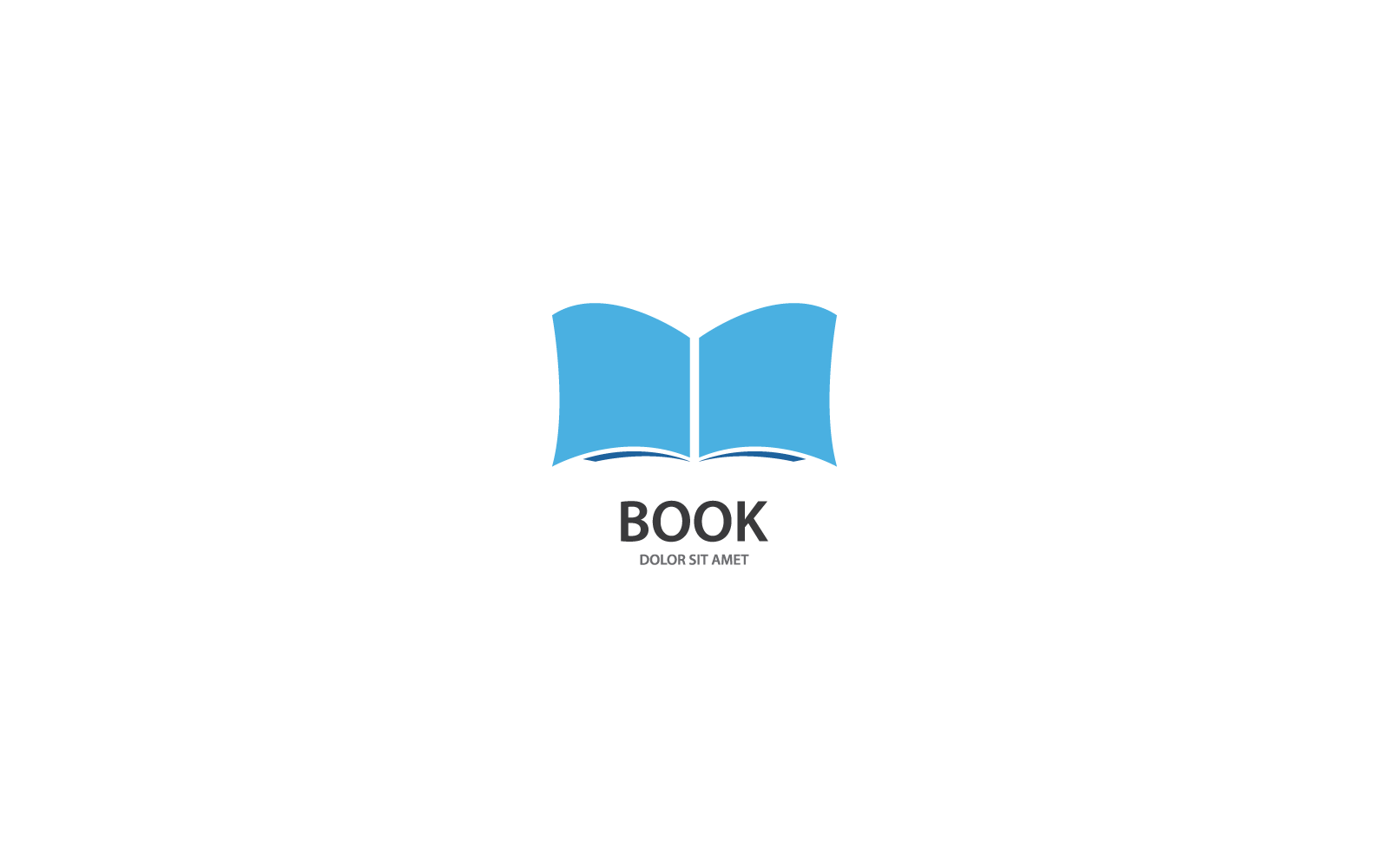 Book education Logo vector Illustration flat design