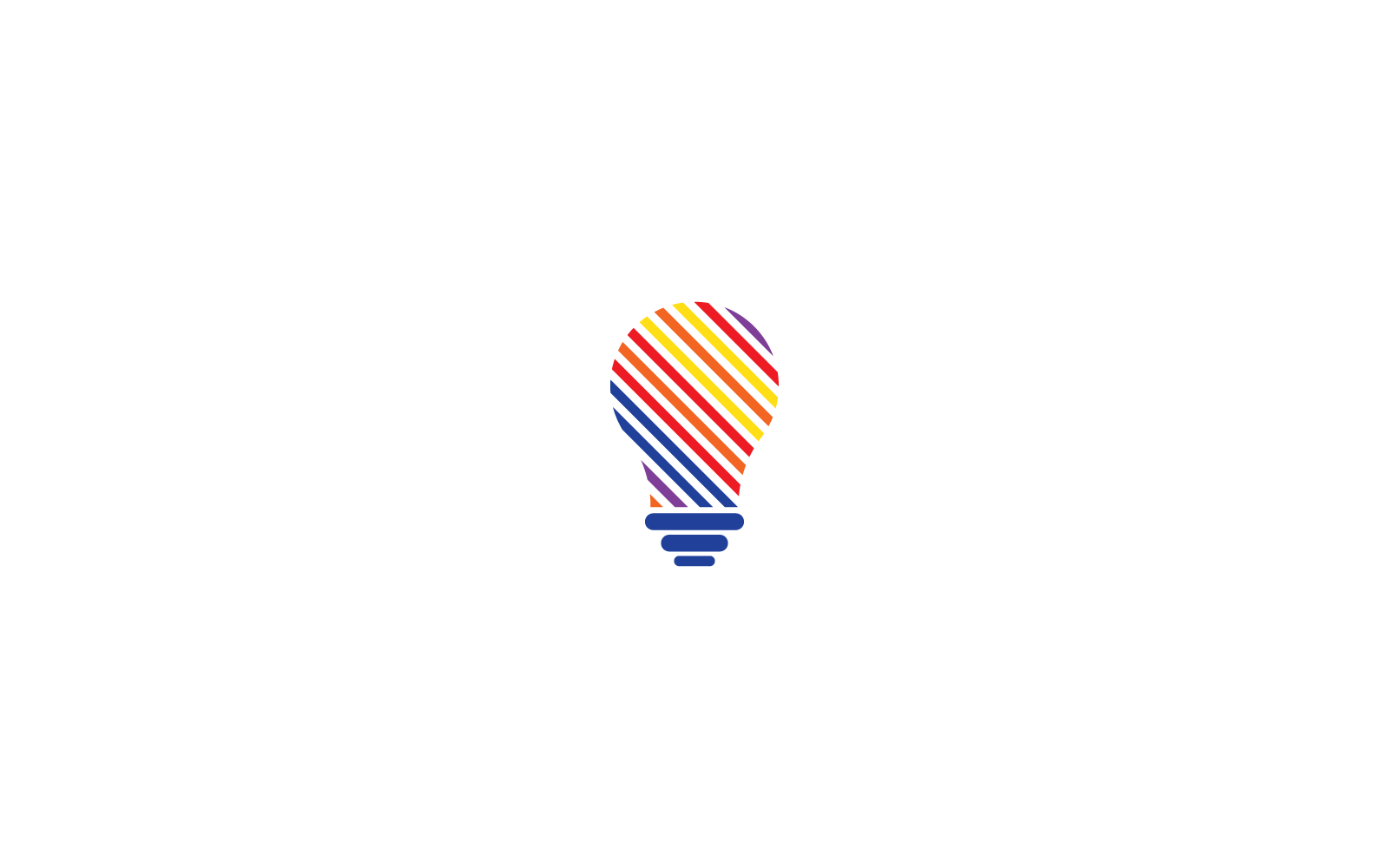 Bulb technology logo vector template illustration
