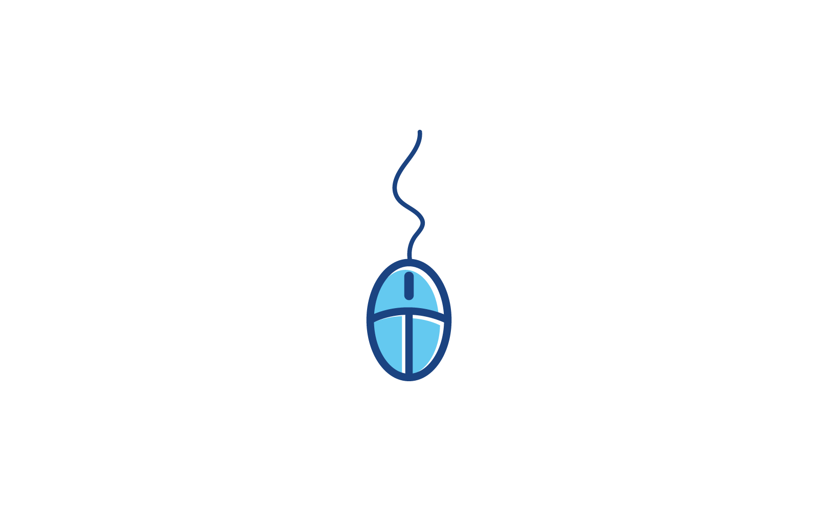 Computer mouse logo vector template