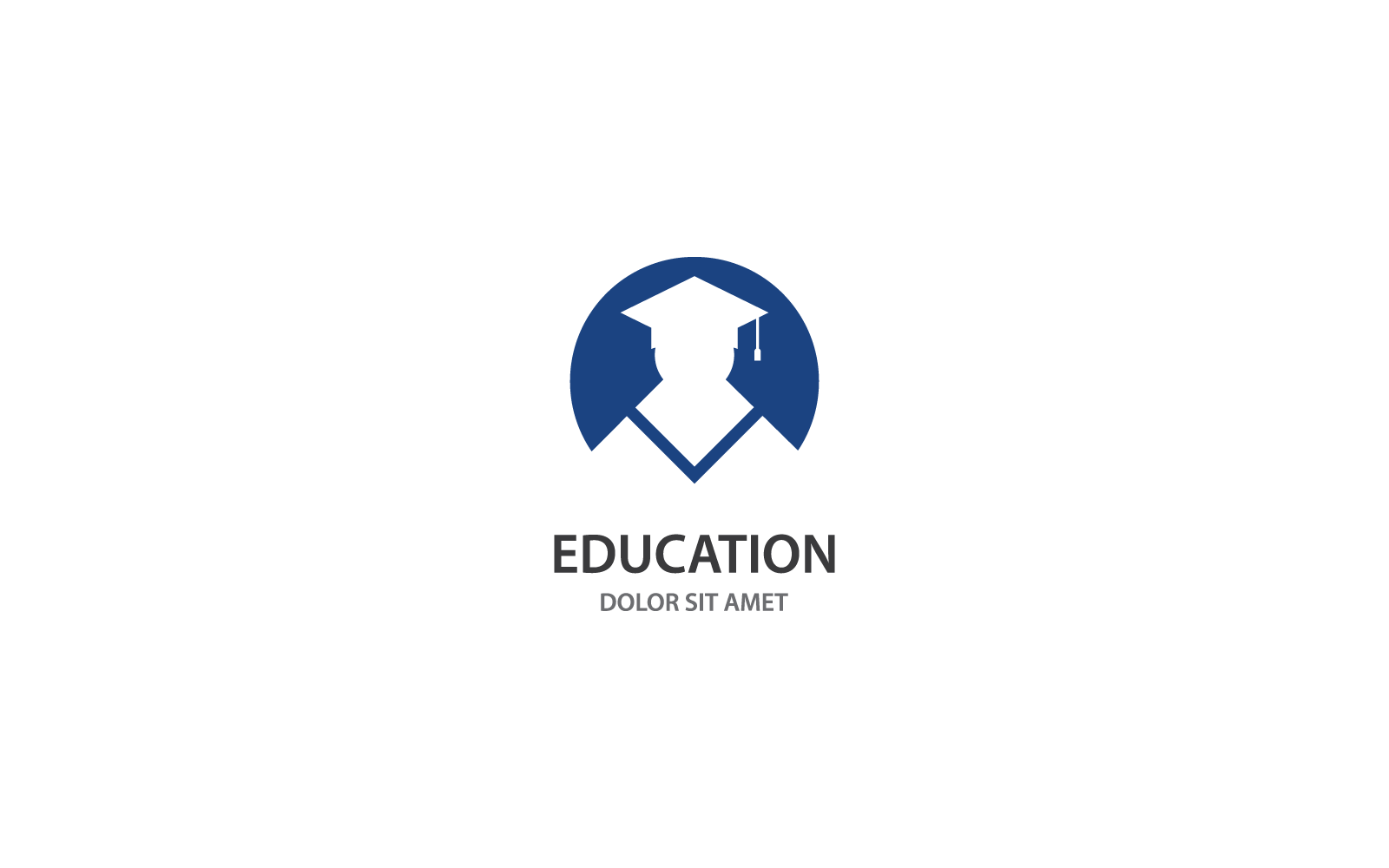 Design der Vektorvorlage für das Logo „Bildung“