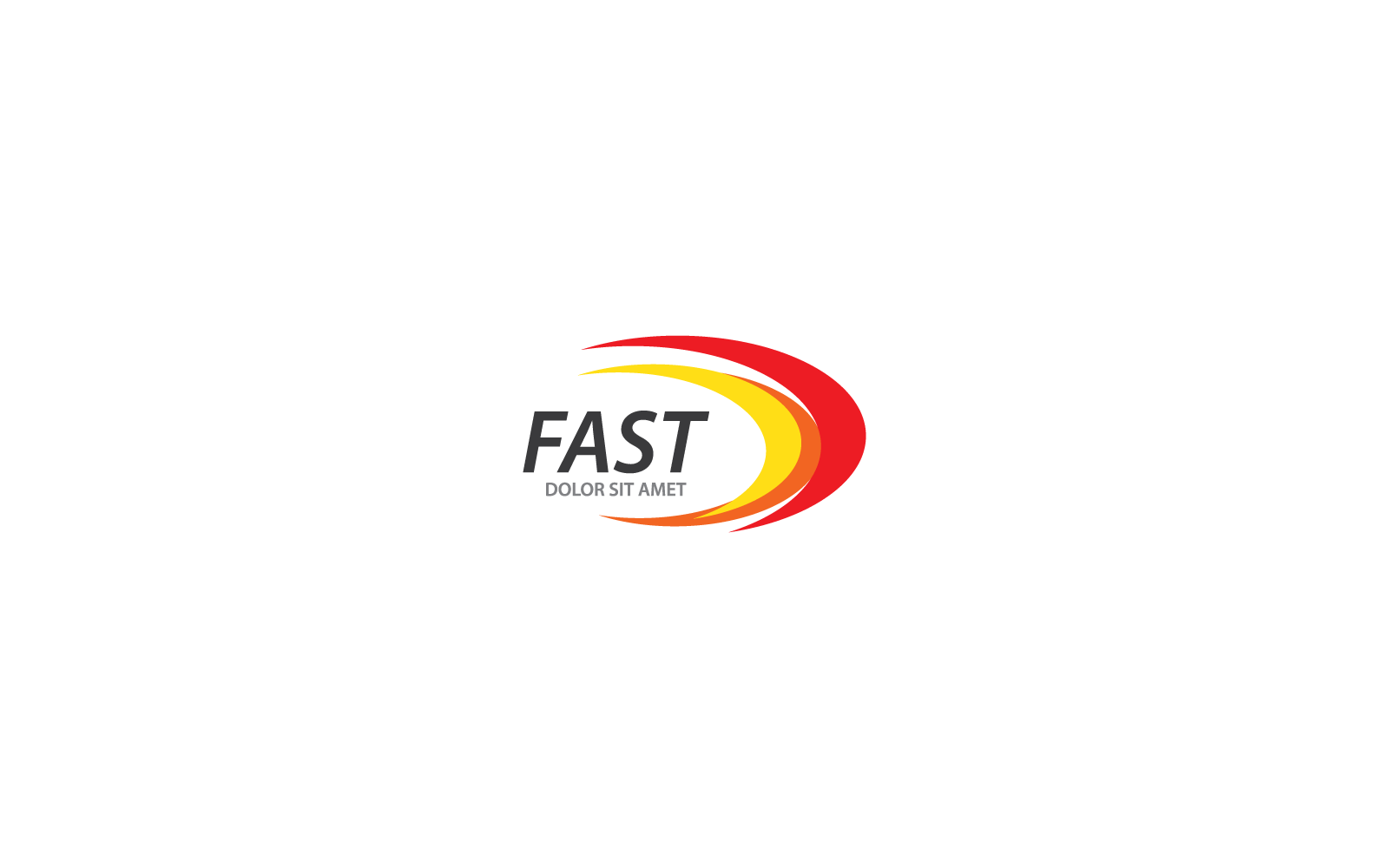 Faster Logo icon illustration flat design