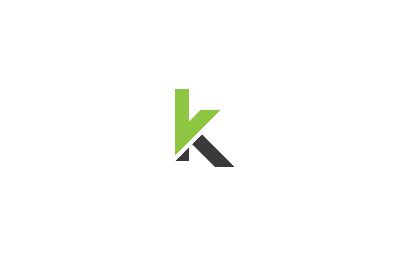 K 字母插画徽标矢量平面设计 #461910 - TemplateMonster