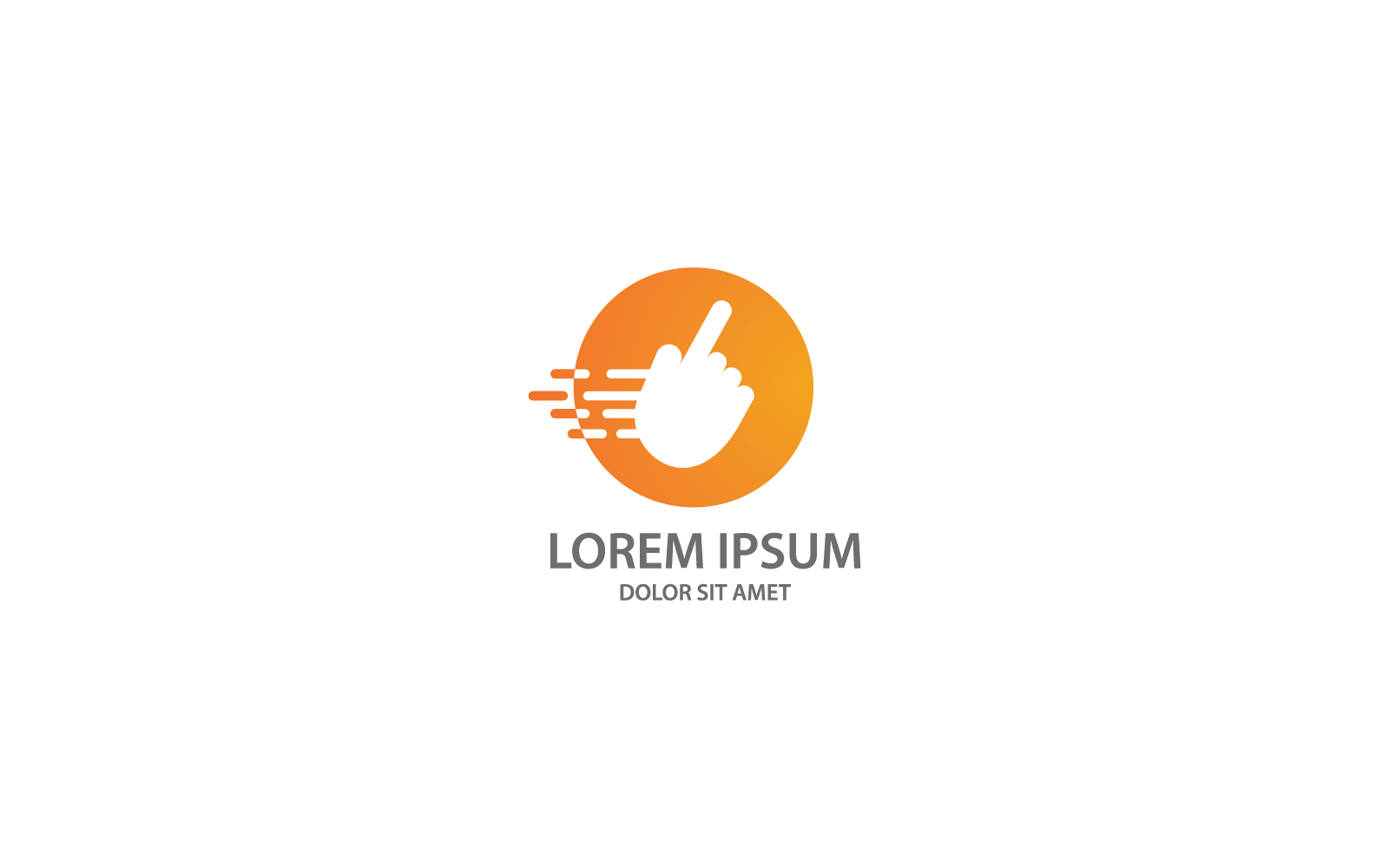 Klicken Sie auf das Design der Vektorvorlage für das Logo des Online-Shops