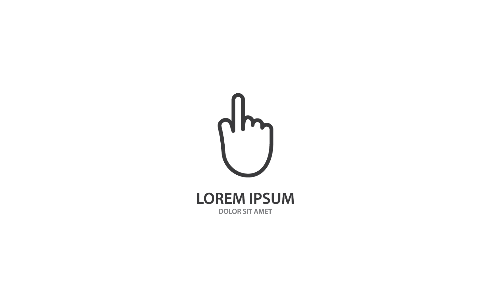 Klicken Sie auf das Design des Logos der Online-Filiale