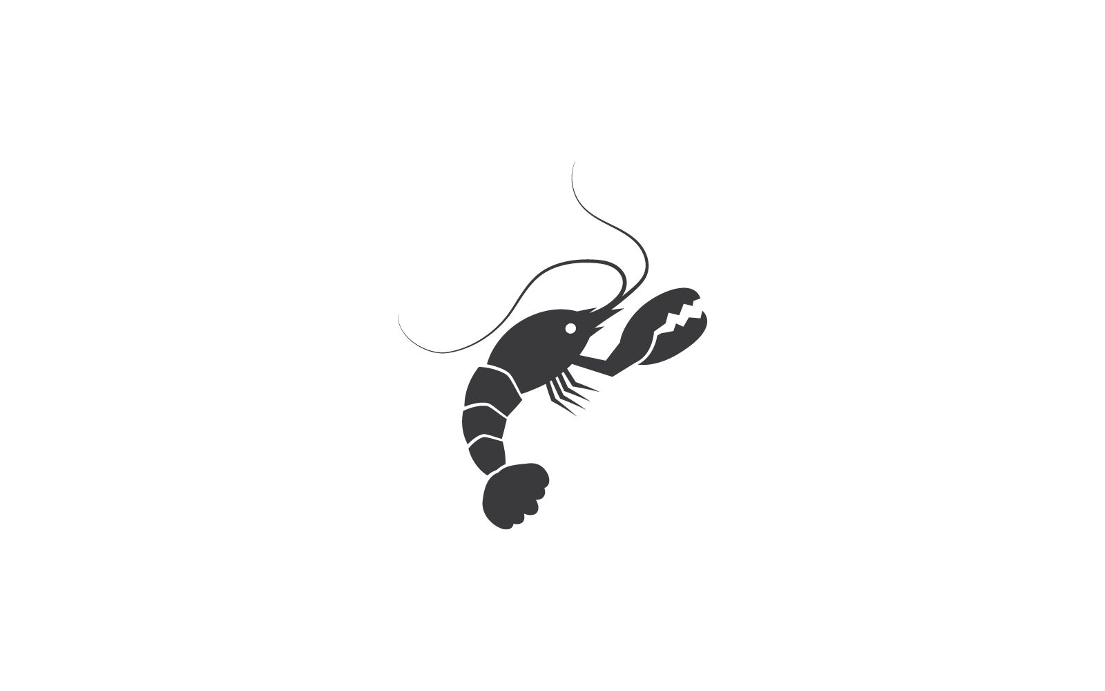 Kreeft logo illustratie sjabloon vector ontwerp