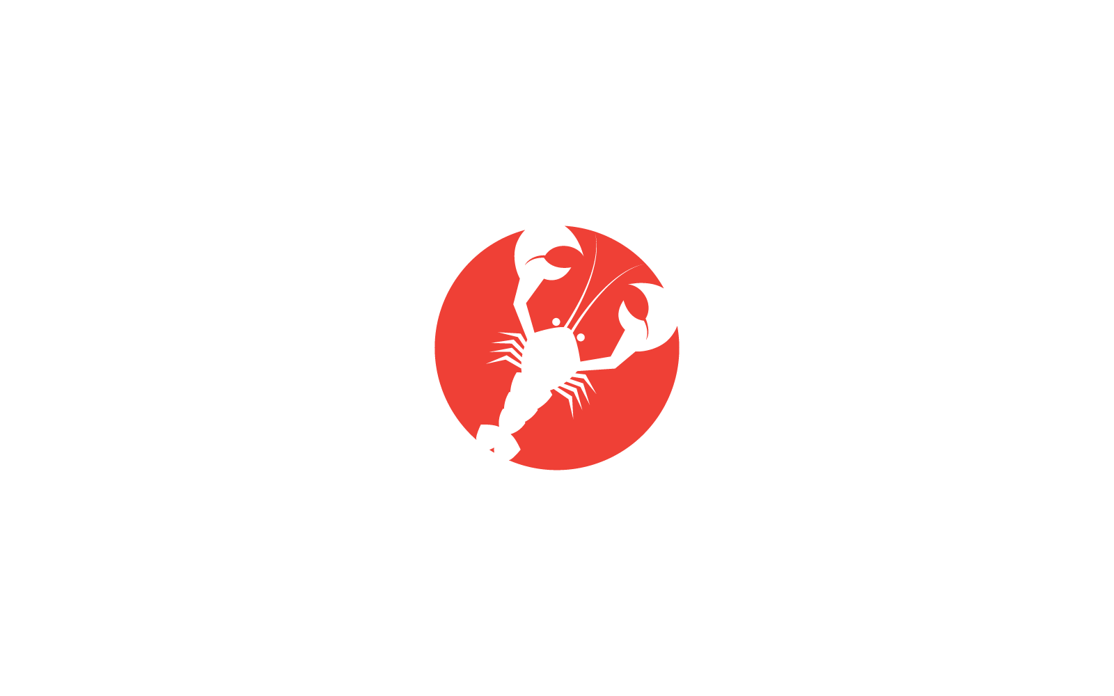 Lobster logo illustration icon vector flat design