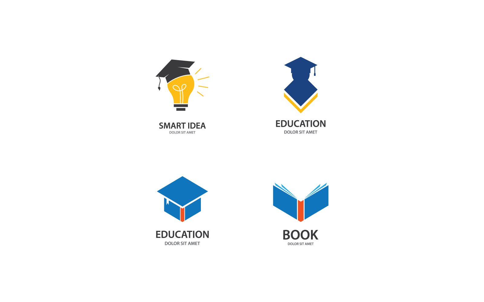 Onderwijs Logo vector illustratie pictogram ontwerp