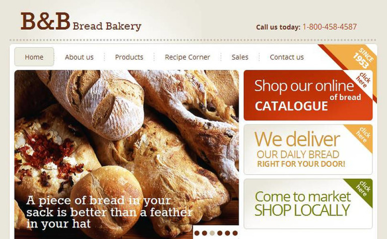 Bakery Premium Facebook HTML CMS Theme Big Screenshot Bakery Facebook HTML CMS Template New Screenshots BIG