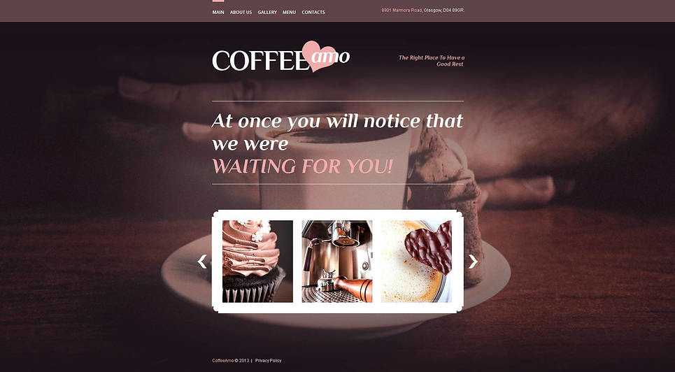 Coffee Shop Premium Moto CMS HTML Theme Big Screenshot Coffee Shop Moto CMS HTML Template New Screenshots BIG