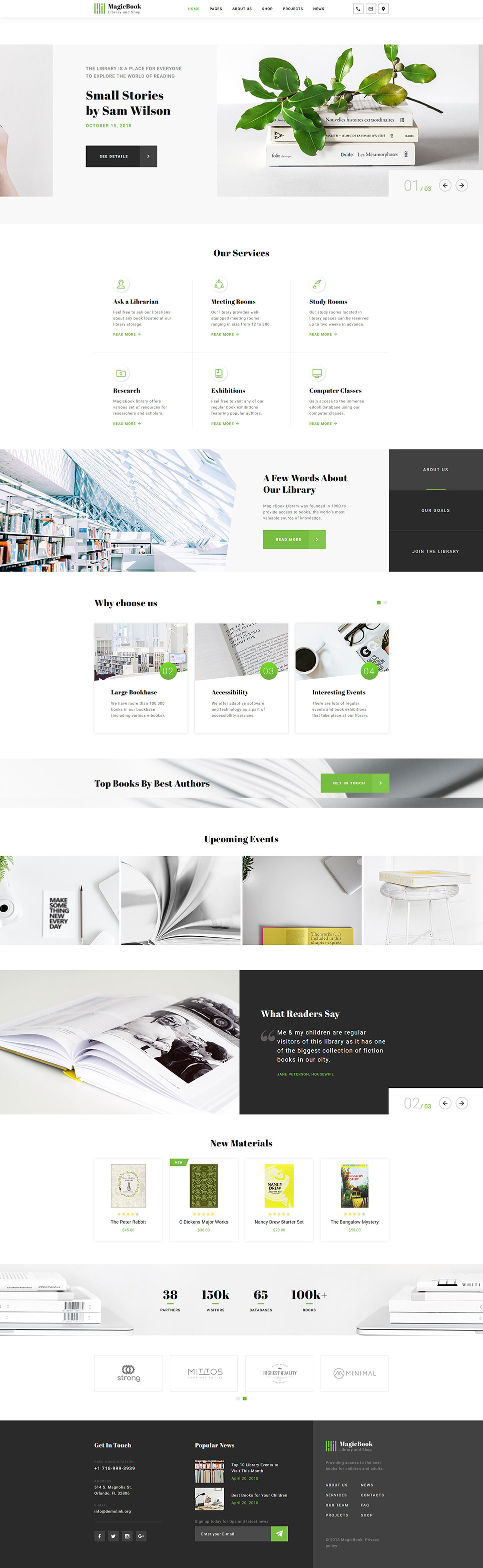 Book Library Html5 Template