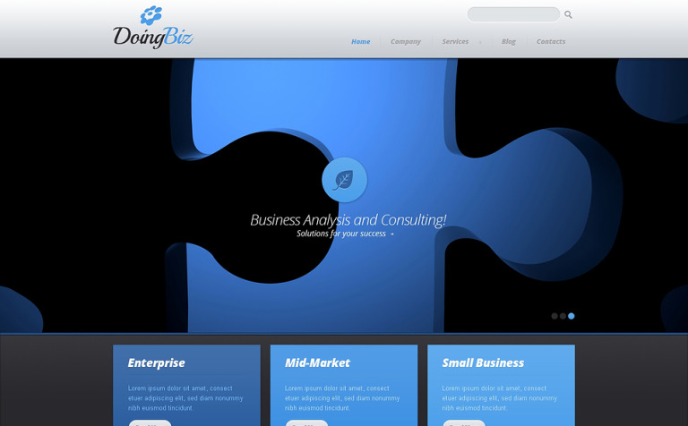 Management Company Responsive Website Template Big Screenshot Management Company Responsive Website Template New Screenshots BIG