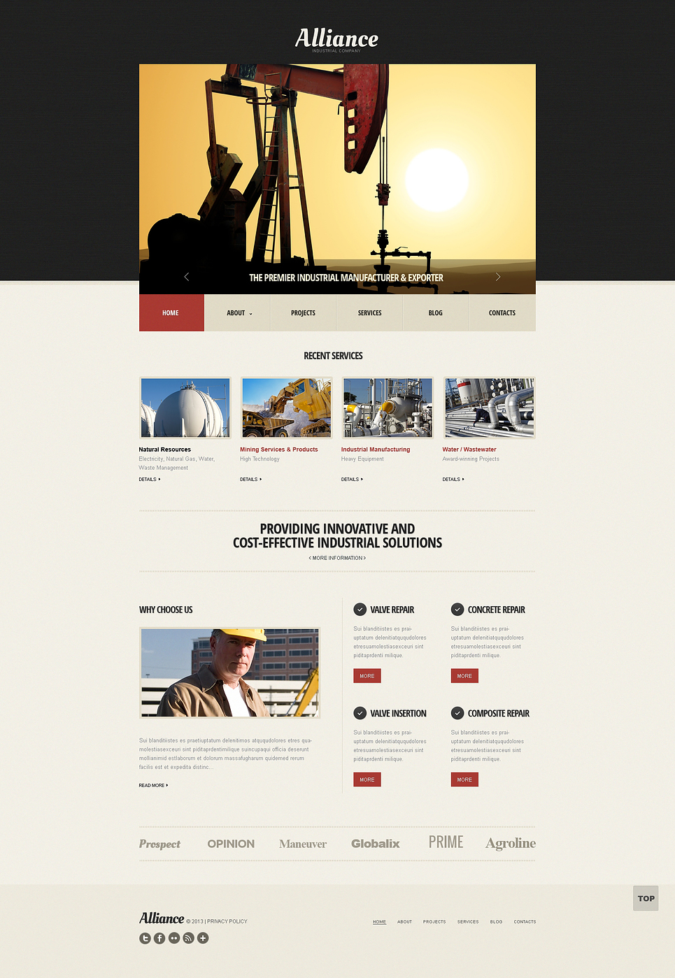 Mining Company Responsive Website Template New Screenshots BIG