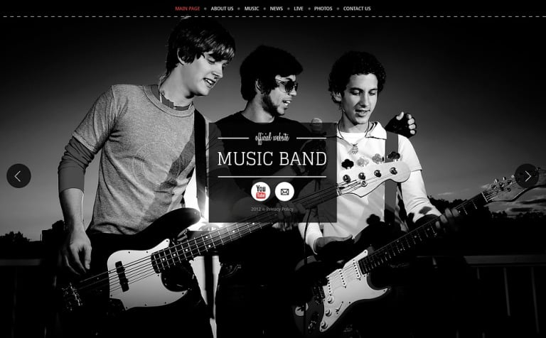 Big Band Website Templates