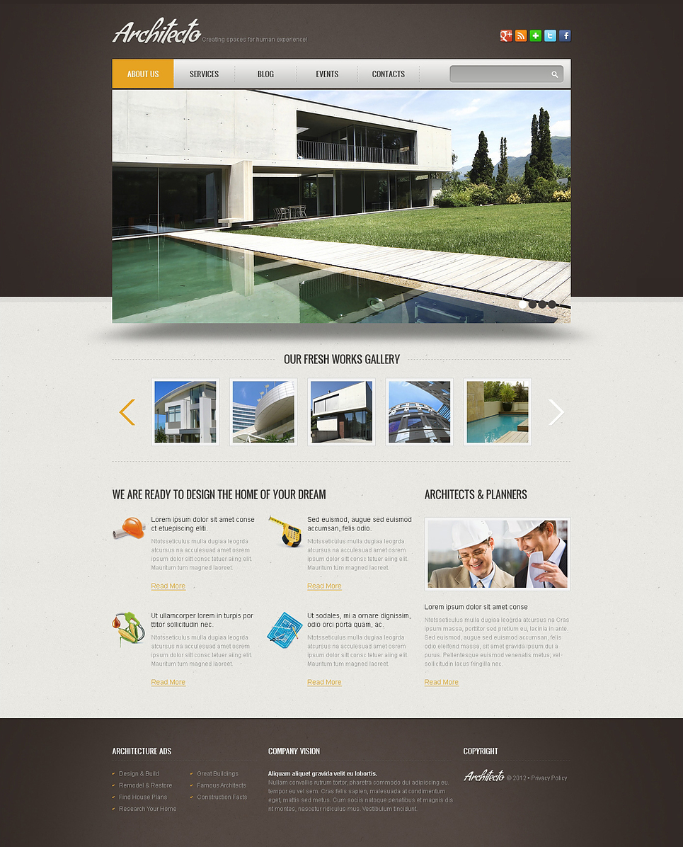 Simple Construction Wix Website Template 46256
