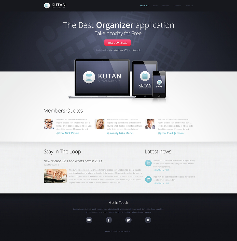 Software Company Drupal Template New Screenshots BIG