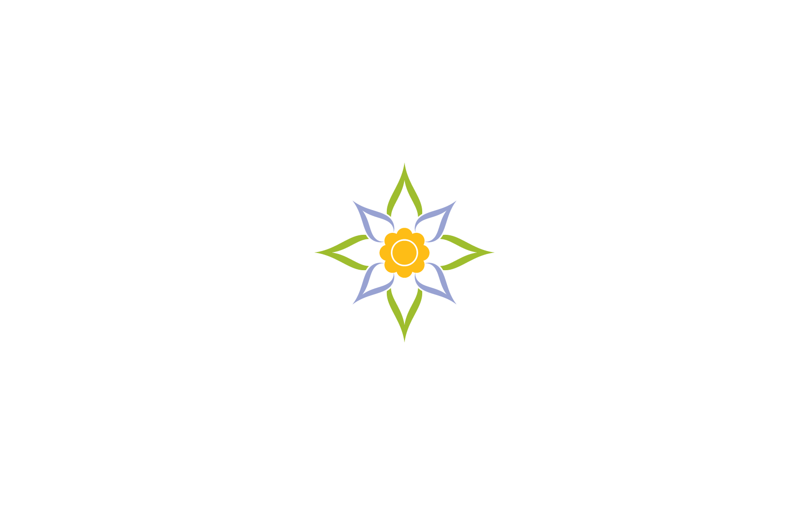 Edelweiss logotyp mall illustration vektor design