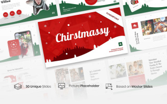 Christmassy – Christmas Themed PowerPoint Template