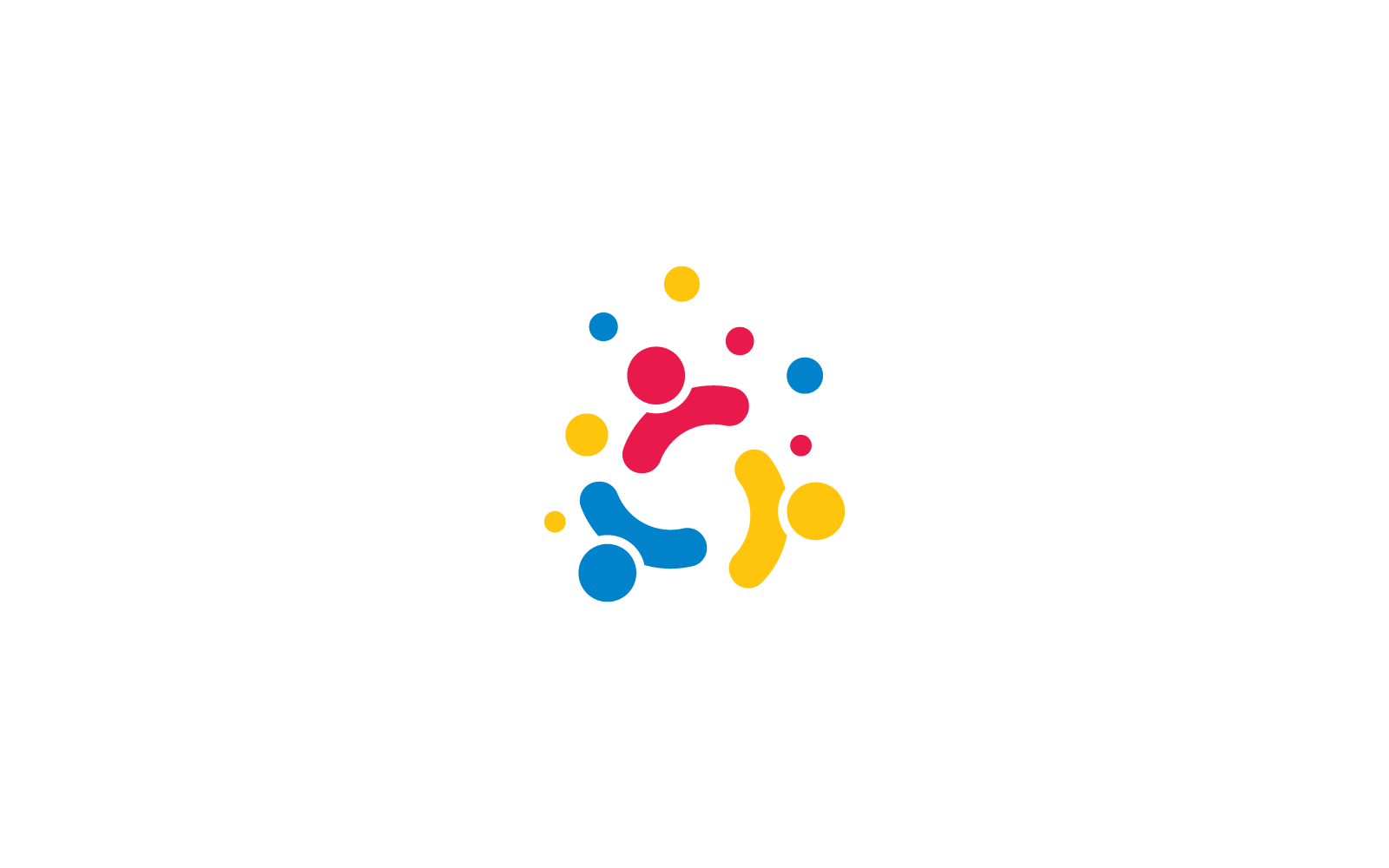 Community, network and social design vector icon