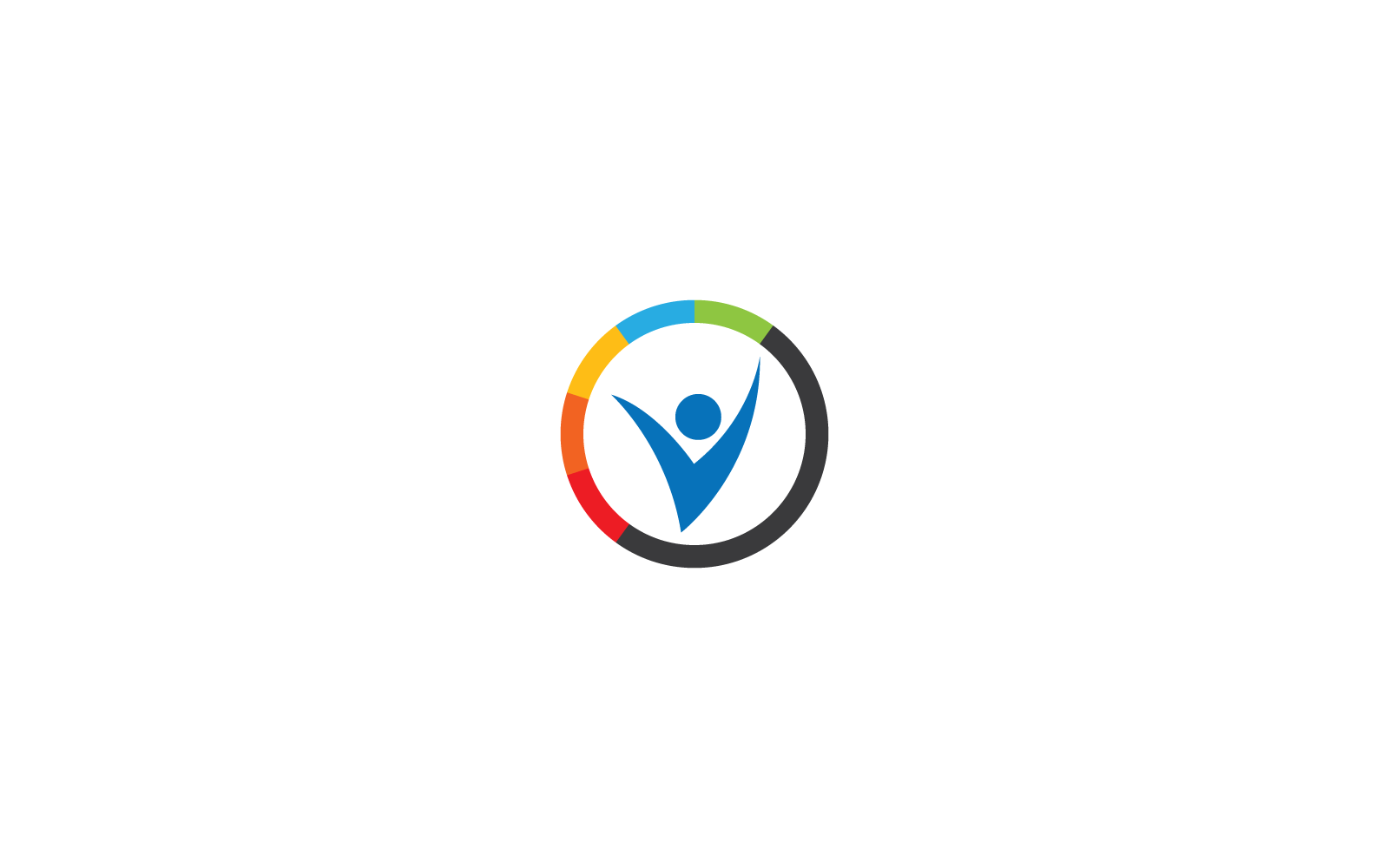 Community, network and social logo vector flat design