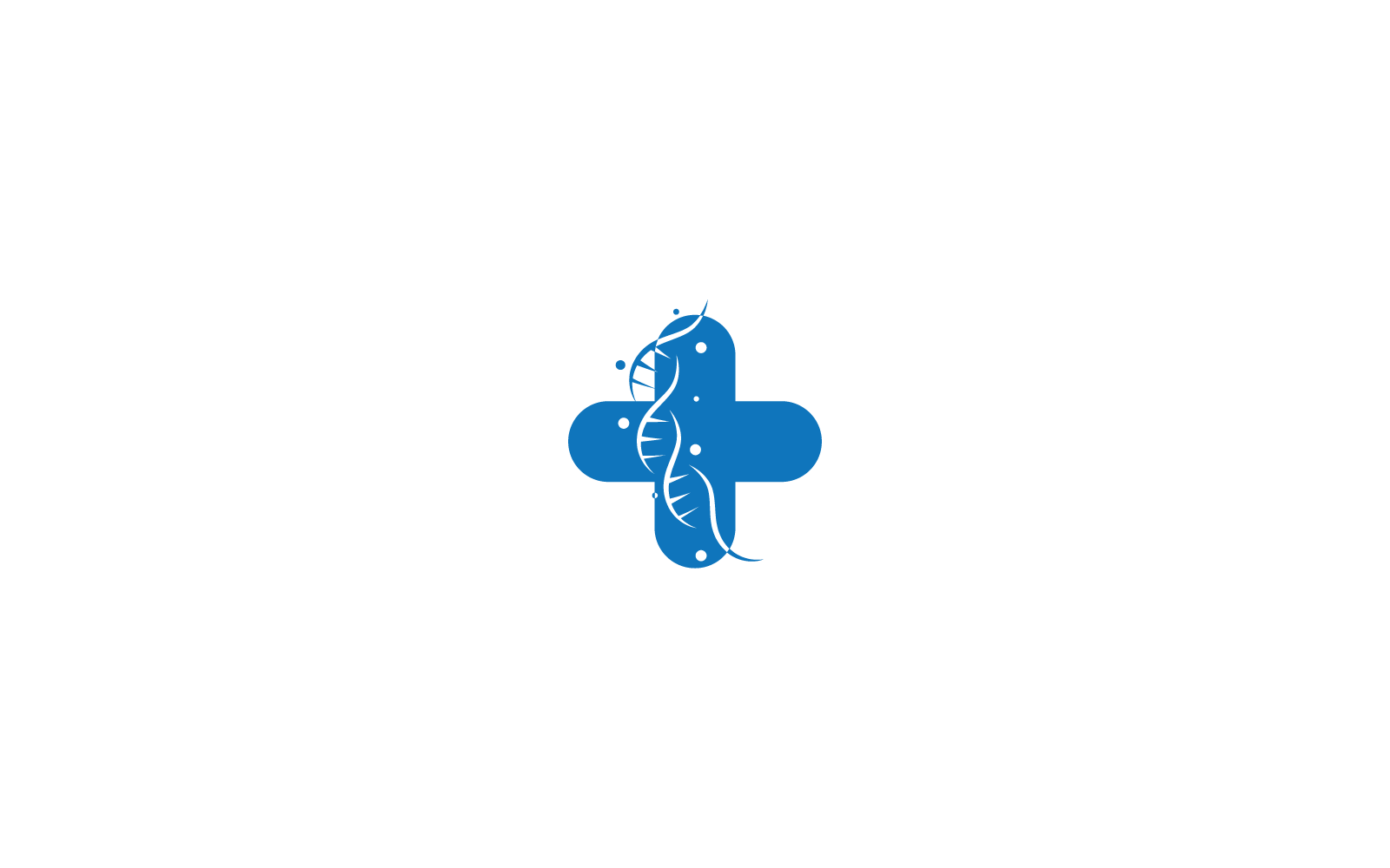 DNA-logo vector sjabloon illustratie