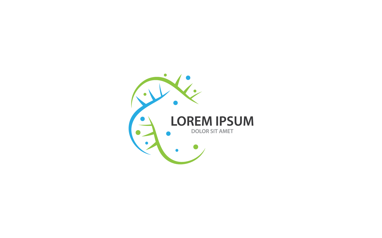 DNA logotyp vektor formgivningsmall