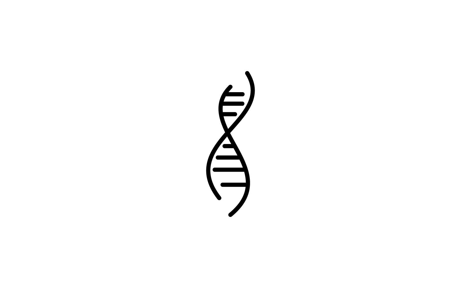 DNA-logotyp vektor mall platt design