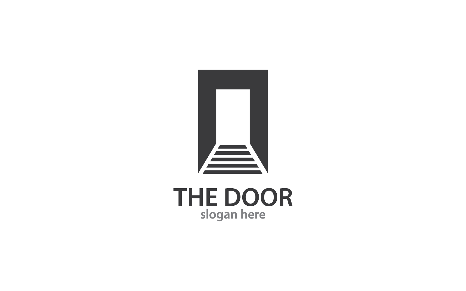 Door brand icon illustration logo vector template
