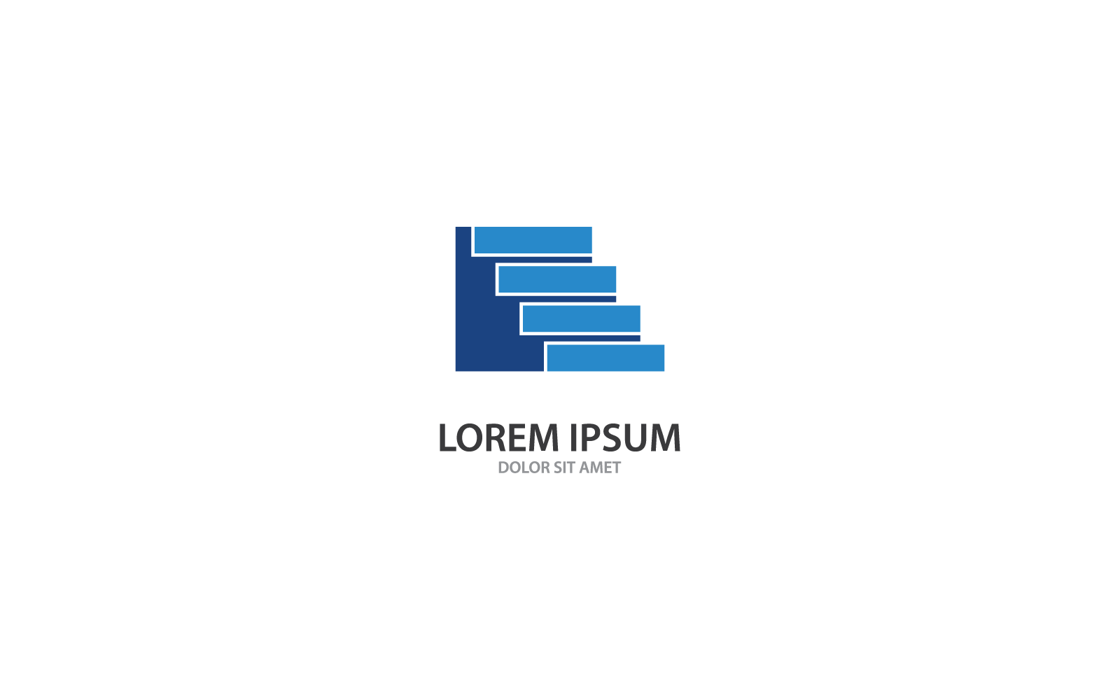 Il logo Upstairs design vettoriale piatto