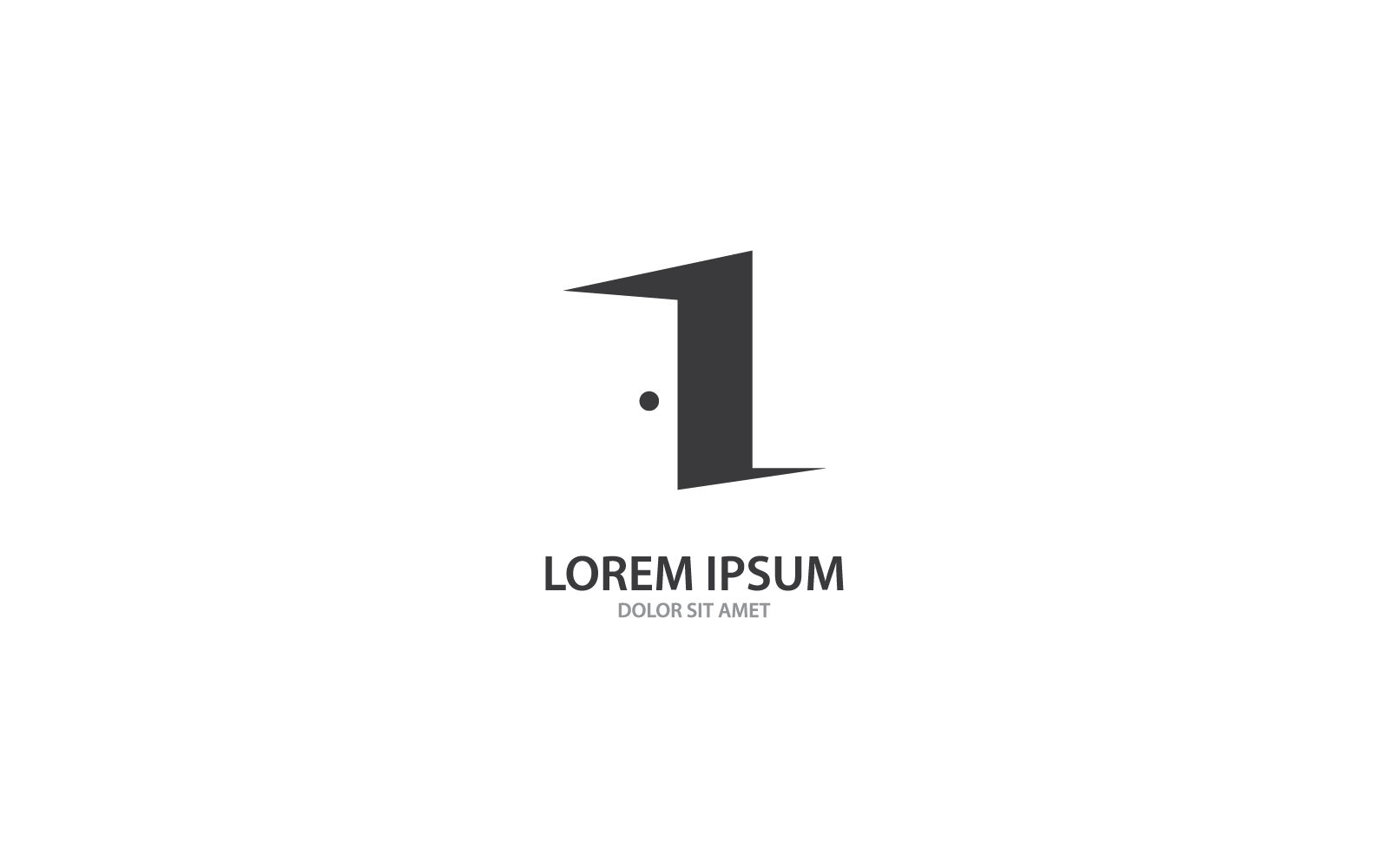 Modello di icona vettoriale del logo del marchio della porta