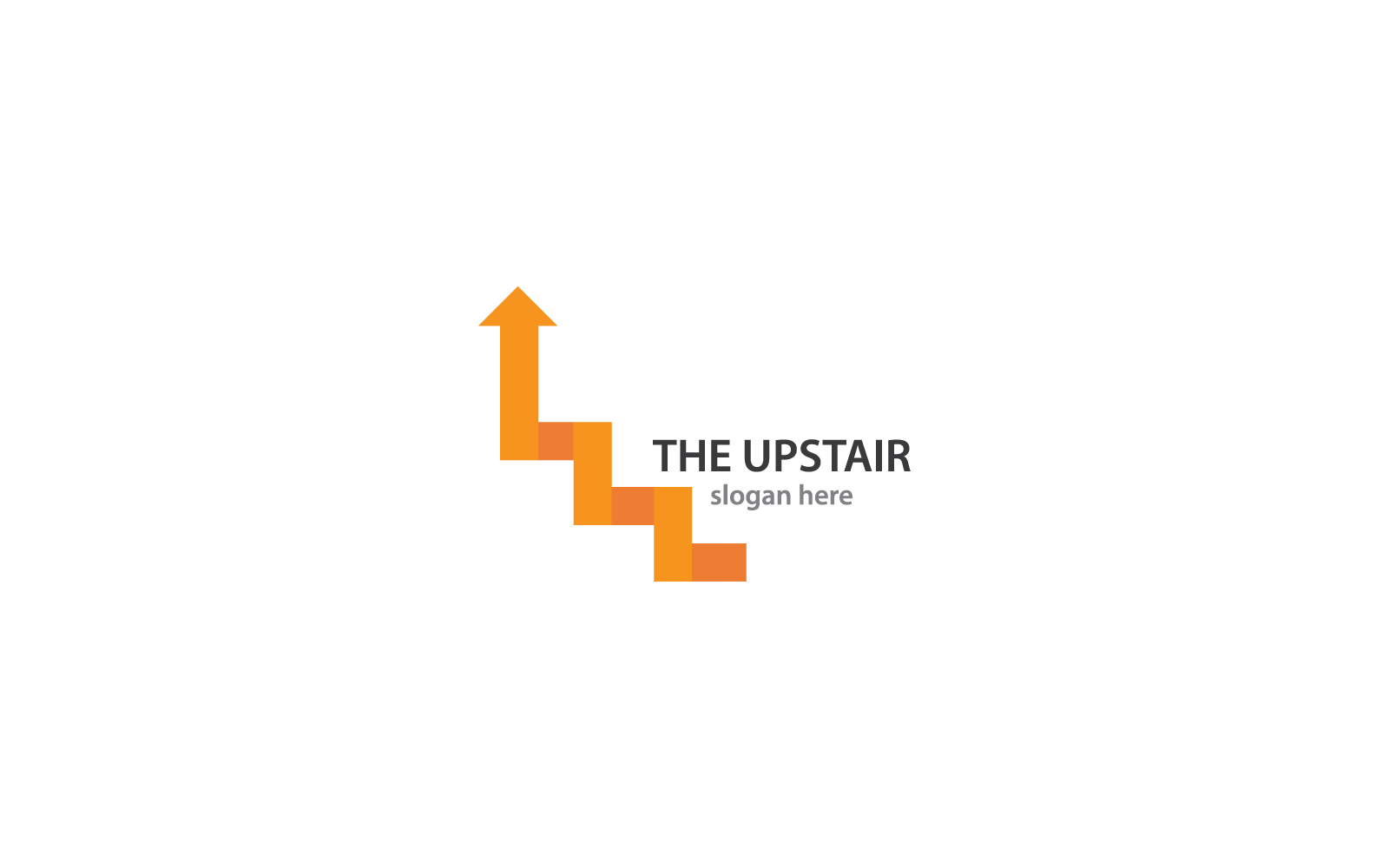 The Upstair logo icon vector flat design