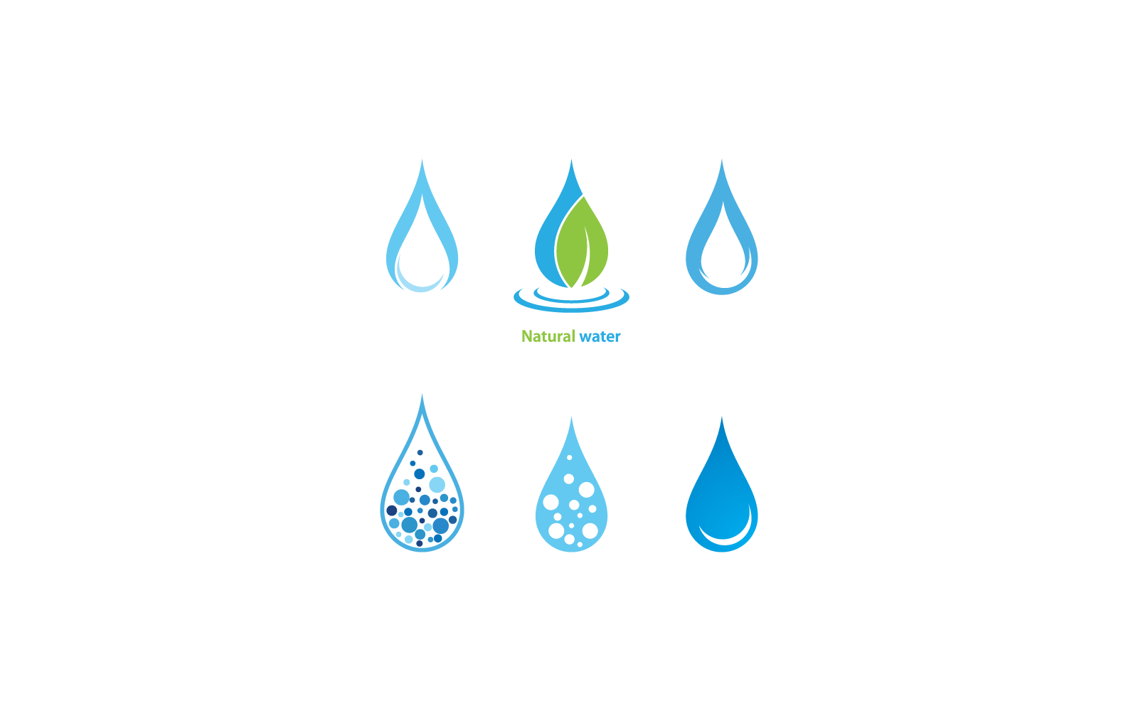 water drop Template vector illustration logo template