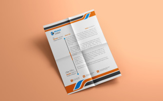 Clean letterhead template design