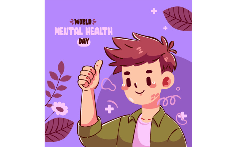 "FREE" World Mental Health Day Illustration