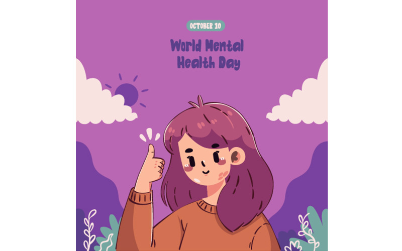 Illustration for World Mental Health Day