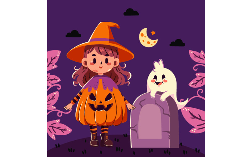 Illustration of Halloween Celebration