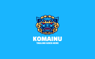 Komainu Mascot Cartoon Logo 1