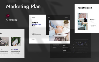 Marketing Plan Brochure Landscape Template