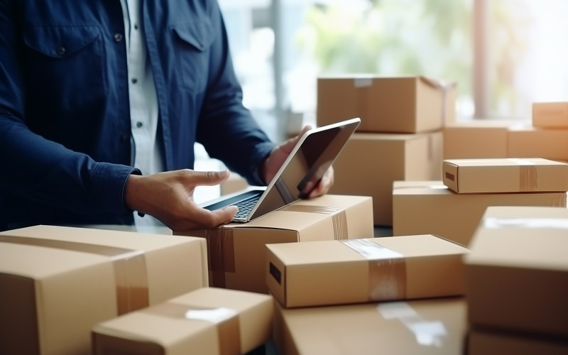 Small business aspiring entrepreneur, small and medium business freelance working Illustration