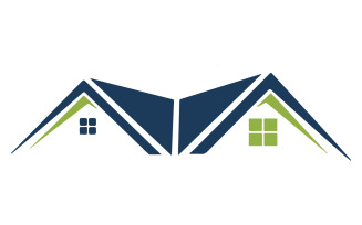 The logo features a roof silhouette and a window icon