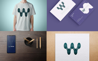 W Letter Logo Creative Template