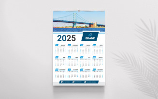 Calendar Design For Office Desk Or Wall Vector Template